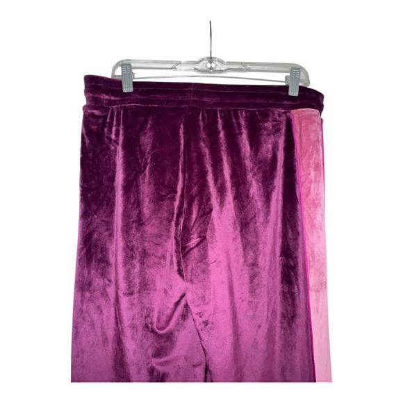 Juicy Couture Size Large NWOT Drawstring Burgundy and Light Pink PJ Pants - Picture 4 of 8